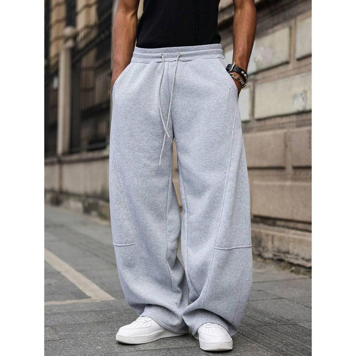 Men's Straight High Waist Cropped Pants – Lightweight Modern Fit