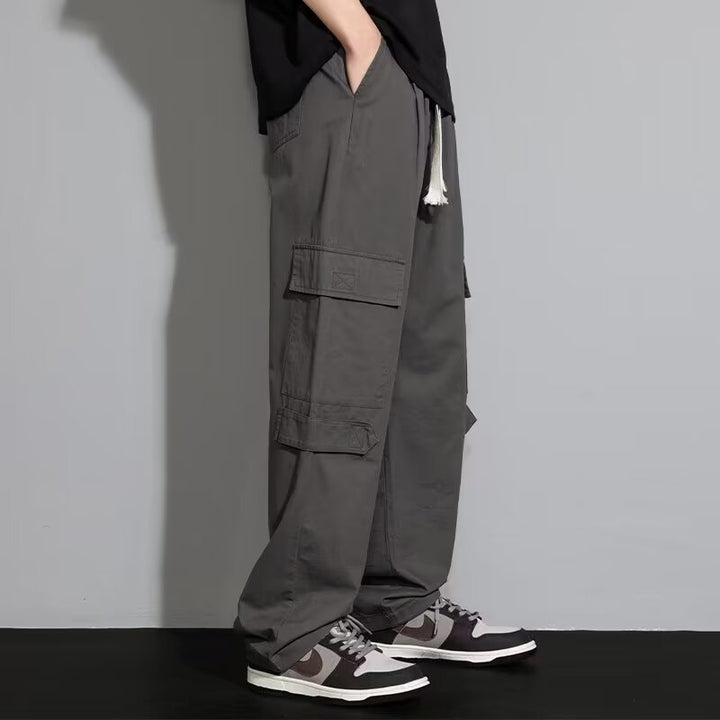 Men's Loose Straight Trouser – Cotton Blend Retro Fit