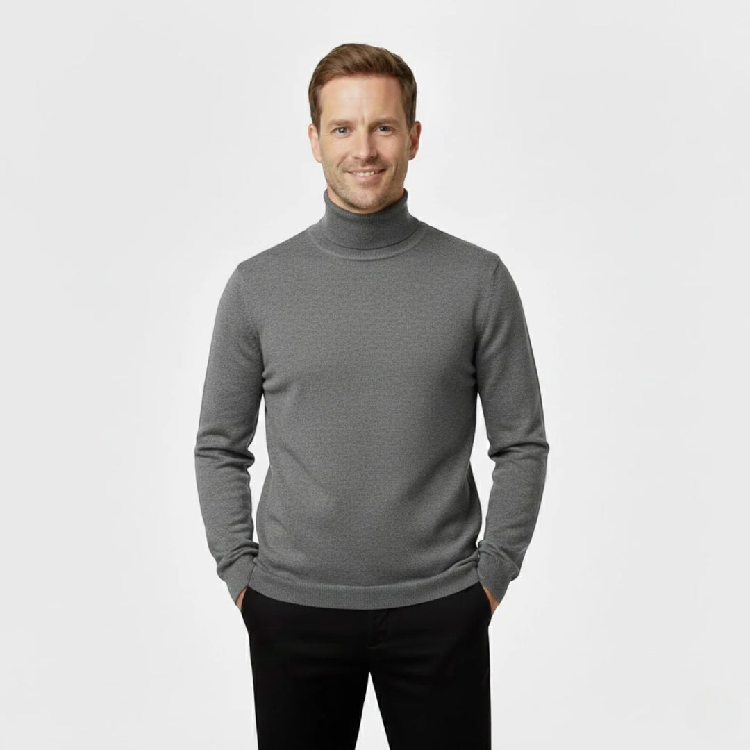 Men's Slim Fit Turtleneck Sweater Set – Everyday Refined Knitwear