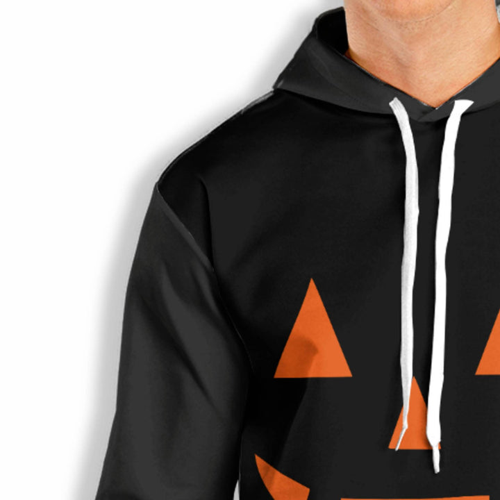 Men's 3D Digital Print Pullover Hoodie – Dimensional Patch Pocket