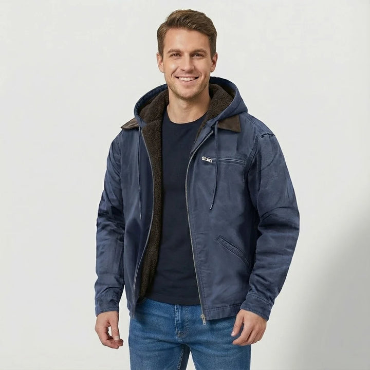 Men's Fleece Zip Hoodie – Relaxed Fit Technical Design
