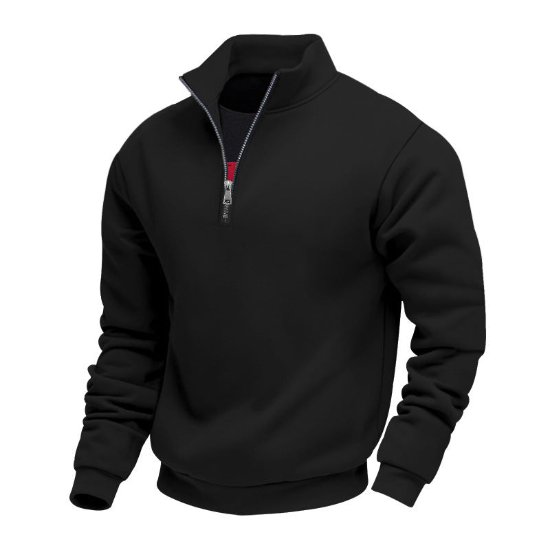 Men's Fleece-Lined Hoodie Jacket – Relaxed Fit Velvet Warmth