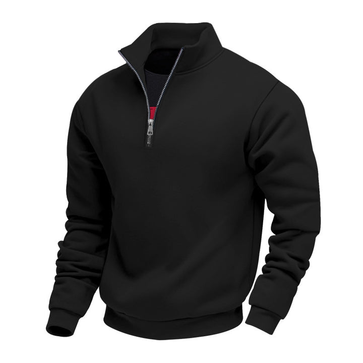Men's Fleece-Lined Hoodie Jacket – Relaxed Fit Velvet Warmth