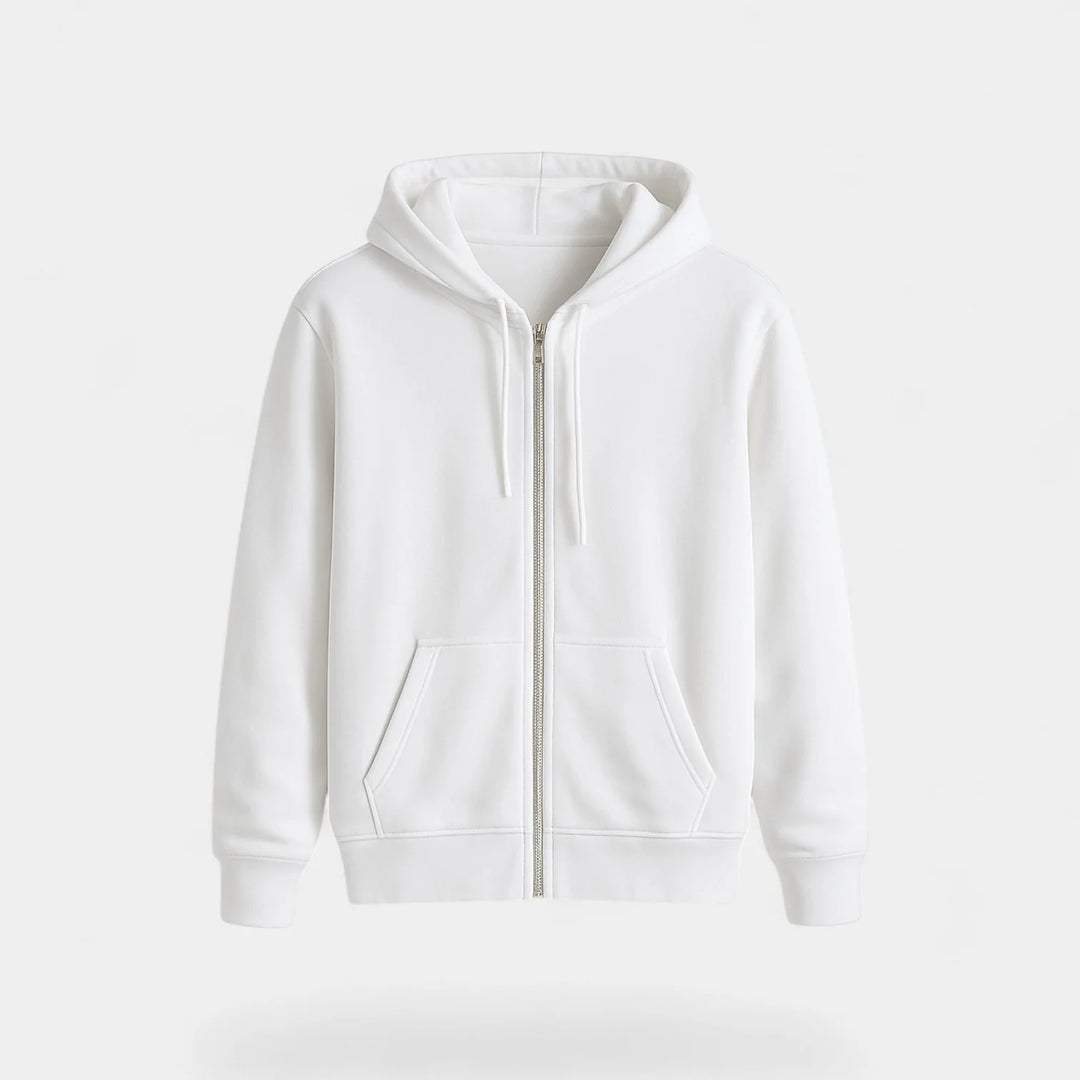 Men's Technical Blend Zip Cardigan – Relaxed Fit with Hood