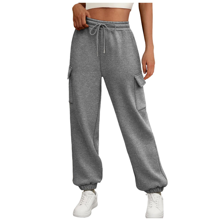 Women's Fleece Lined Cargo Jogger – Relaxed Baggy Fit with Pockets