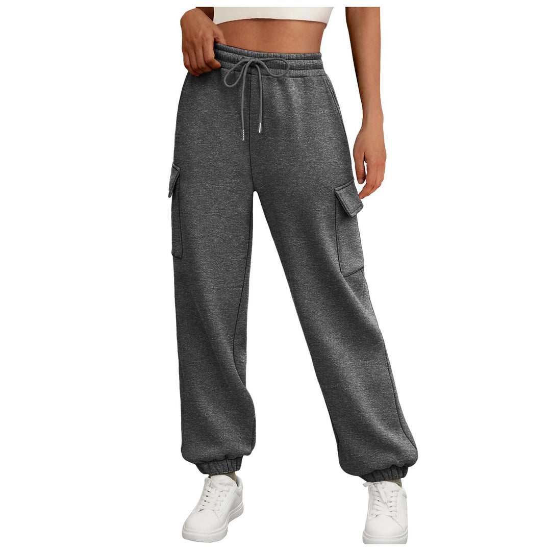 Women's Fleece Lined Cargo Jogger – Relaxed Baggy Fit with Pockets