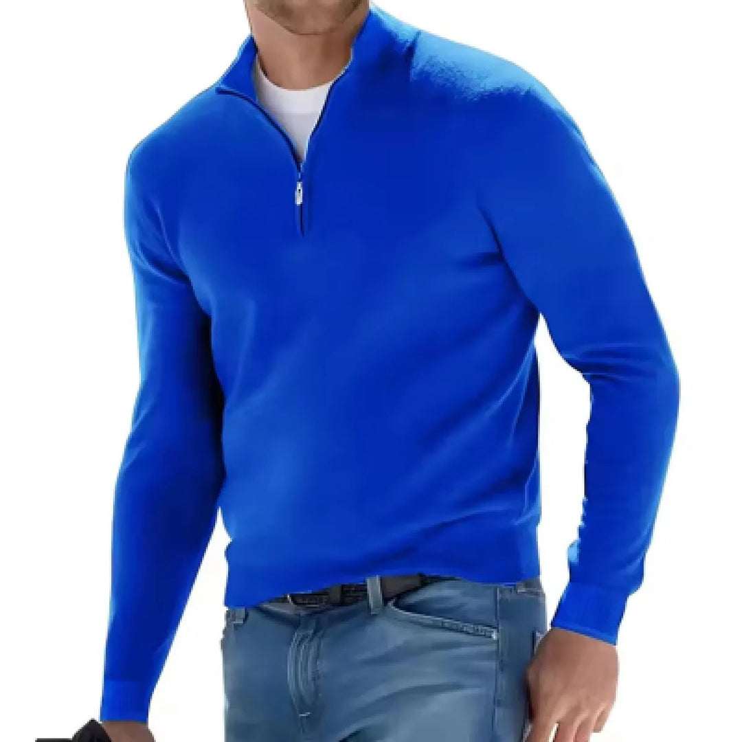 Men's Cashmere Blend Cardigan – Classic Long Sleeve Knit Sweater
