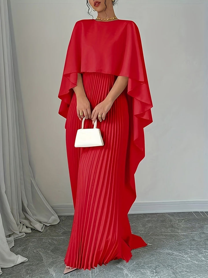 Maxi Dress with Batwing Sleeves for Women – Lightweight Elegant Fabric