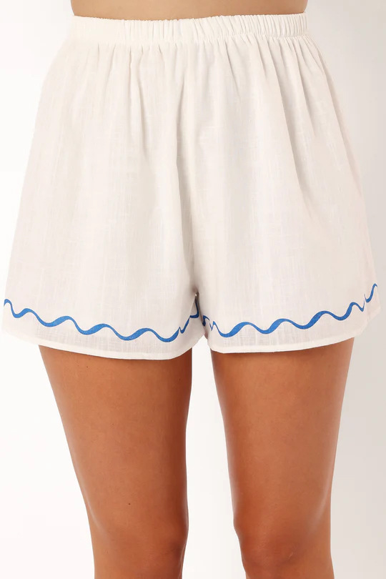 Two-Piece Co-ord Set with Sun-Print Shirt and Matching Shorts, Cotton-Linen Blend